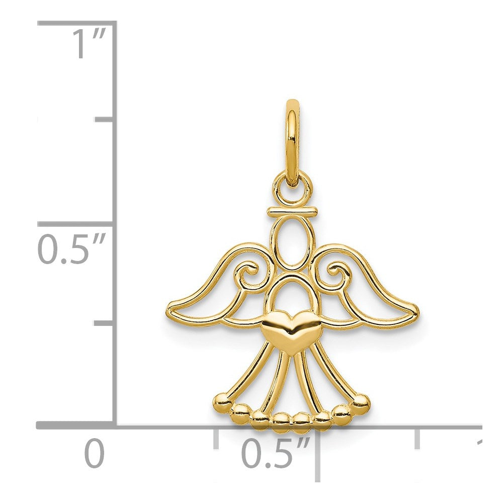 Cut-out Angel with Heart Charm - WBC