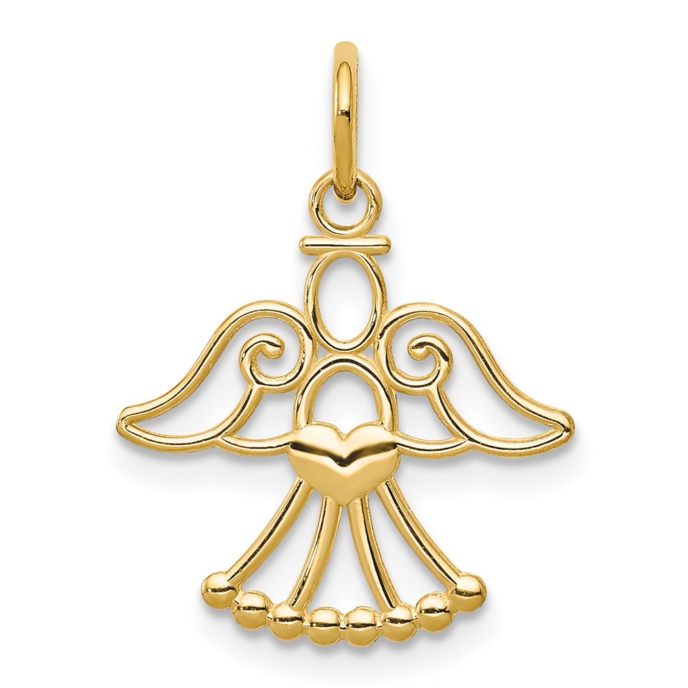 Cut-out Angel with Heart Charm - WBC
