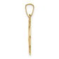 Polished and Satin Hollow Caridad Del Cobre Medal Round Pendant - WBC