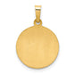 Polished and Satin Hollow Our Guardian Angel Medal Charm - WBC