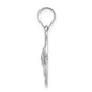 Polished and Satin Hollow Holy Spirit Medal Round Pendant - WBC