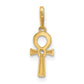Polished CZ Ankh Cross Pendant - WBC