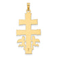 Two-tone Cara Vaca Crucifix Pendant - WBC