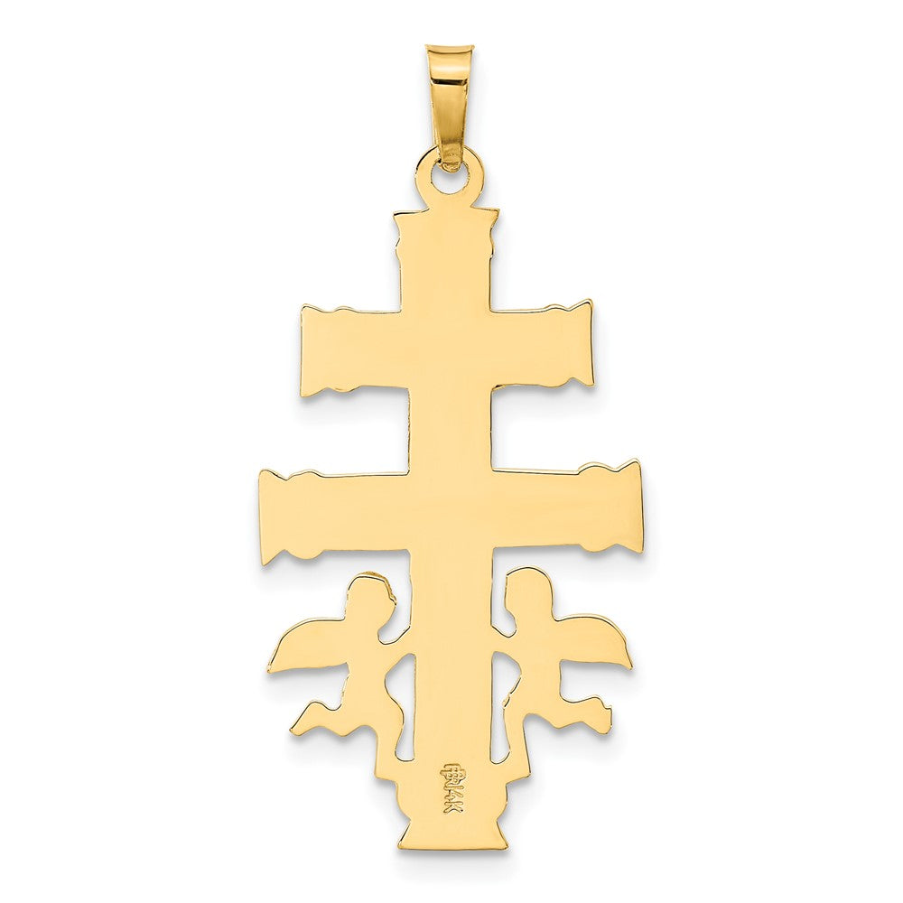 Two-tone Cara Vaca Crucifix Pendant - WBC