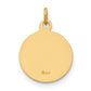 Polished and Satin Solid Our Guardian Angel Medal Charm - WBC