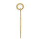 Polished and Satin Solid FIRST HOLY COMMUNION Scalloped Edge Round Disc Pendant - WBC