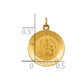 Polished and Satin Solid Our Guardian Angel Medal Charm - WBC