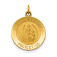 Polished and Satin Solid Our Guardian Angel Medal Charm - WBC