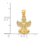 Polished Angel with Heart Pendant - WBC