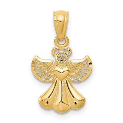 Polished Angel with Heart Pendant - WBC