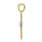 and Rhodium Filigree Angel with Heart Pendant - WBC