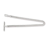 Charles Hubert Chrome-finish Brass Bar End Pocket Watch Chain