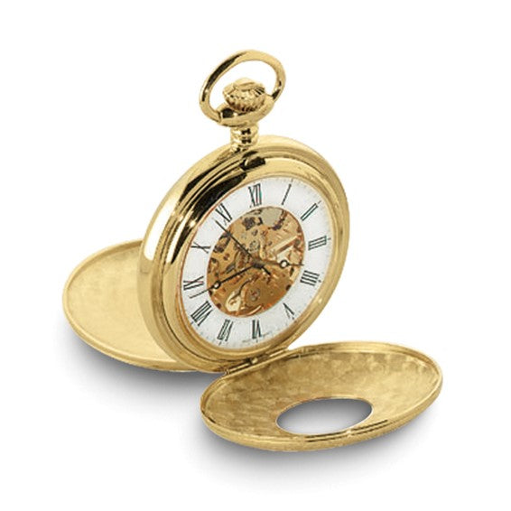 Charles Hubert Gold-finish White Dial Pocket Watch