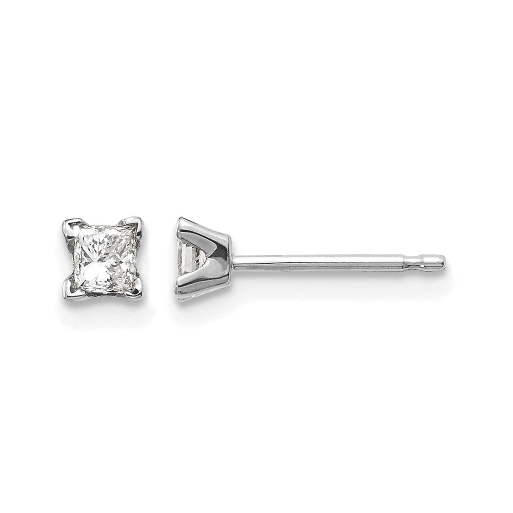 AA Quality Complete Princess Cut Diamond Earrings - WBC