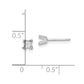 Princess Cut Stud Earring Mountings - WBC