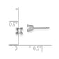 Princess Cut Stud Earring Mountings - WBC