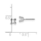 Princess Cut Stud Earring Mountings - WBC