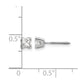AA Quality Complete Princess Cut Diamond Earrings - WBC