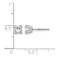 AAA Quality Complete Princess Cut Diamond Earring - WBC