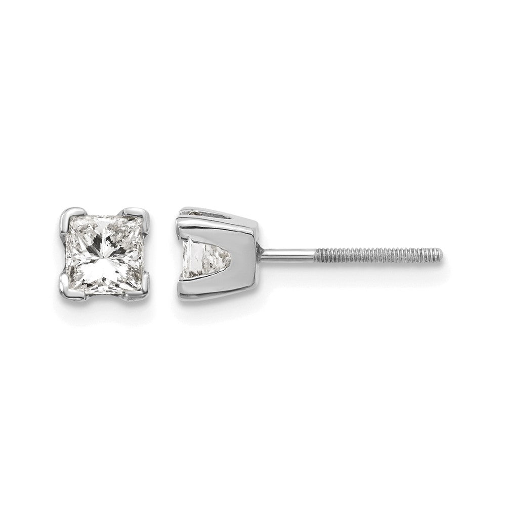 AAA Quality Complete Princess Cut Diamond Earring - WBC
