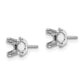Princess Cut Stud Earring Mountings - WBC