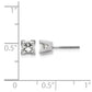 AAA Quality Complete Princess Cut Diamond Earring - WBC