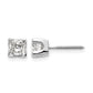 Princess Cut Stud Earring Mountings - WBC