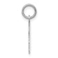 Plain Small.009 Depth Facing Right Engravable Boy Charm - WBC