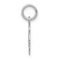 Plain Small.009 Depth Facing Left Engravable Girl Charm - WBC