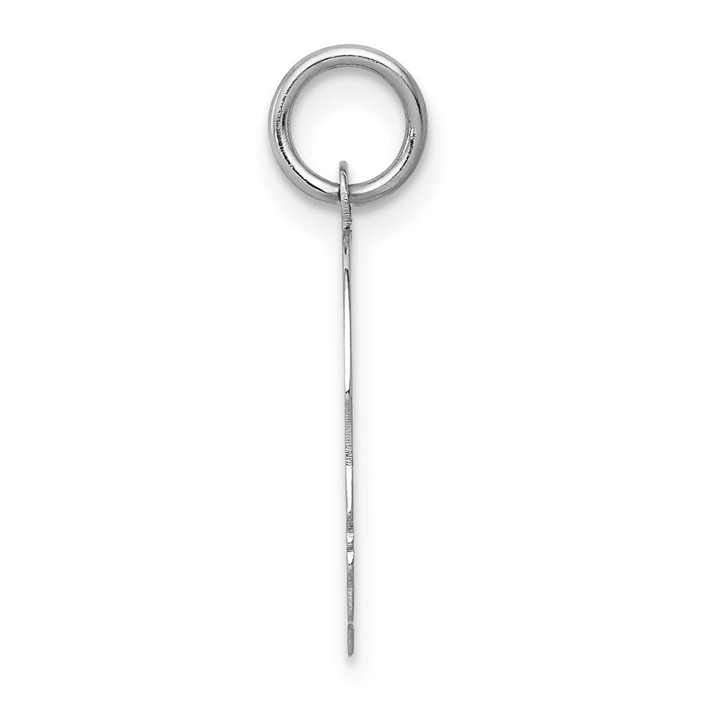 Plain Medium.027 Depth Facing Right Engravable Boy Charm - WBC