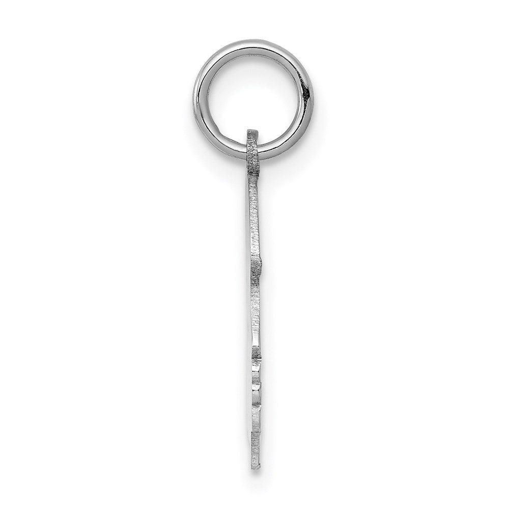 Plain Medium.027 Depth Facing Right Engravable Girl Charm - WBC