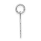Plain Medium.018 Depth Facing Left Engravable Girl Charm - WBC