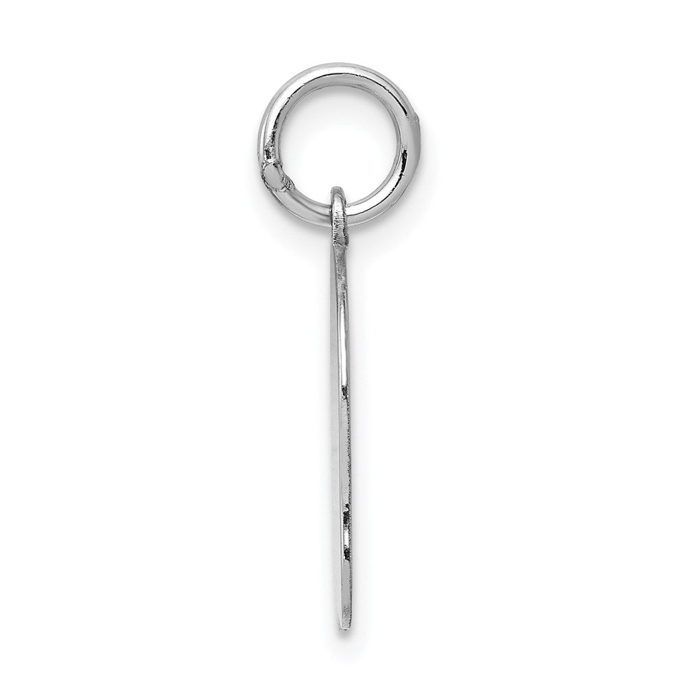 Plain Medium.011 Depth Facing Left Engravable Girl Charm - WBC