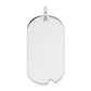 Plain .035 Gauge Engravable Dog Tag w/Notch Disc - WBC