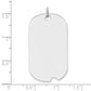 Plain .035 Gauge Engravable Dog Tag w/Notch Disc - WBC