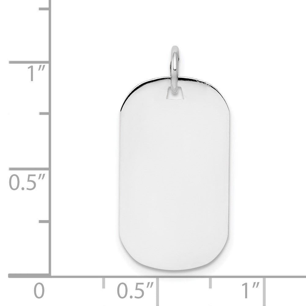 Plain .027 Gauge Engraveable Dog Tag Disc Charm - WBC
