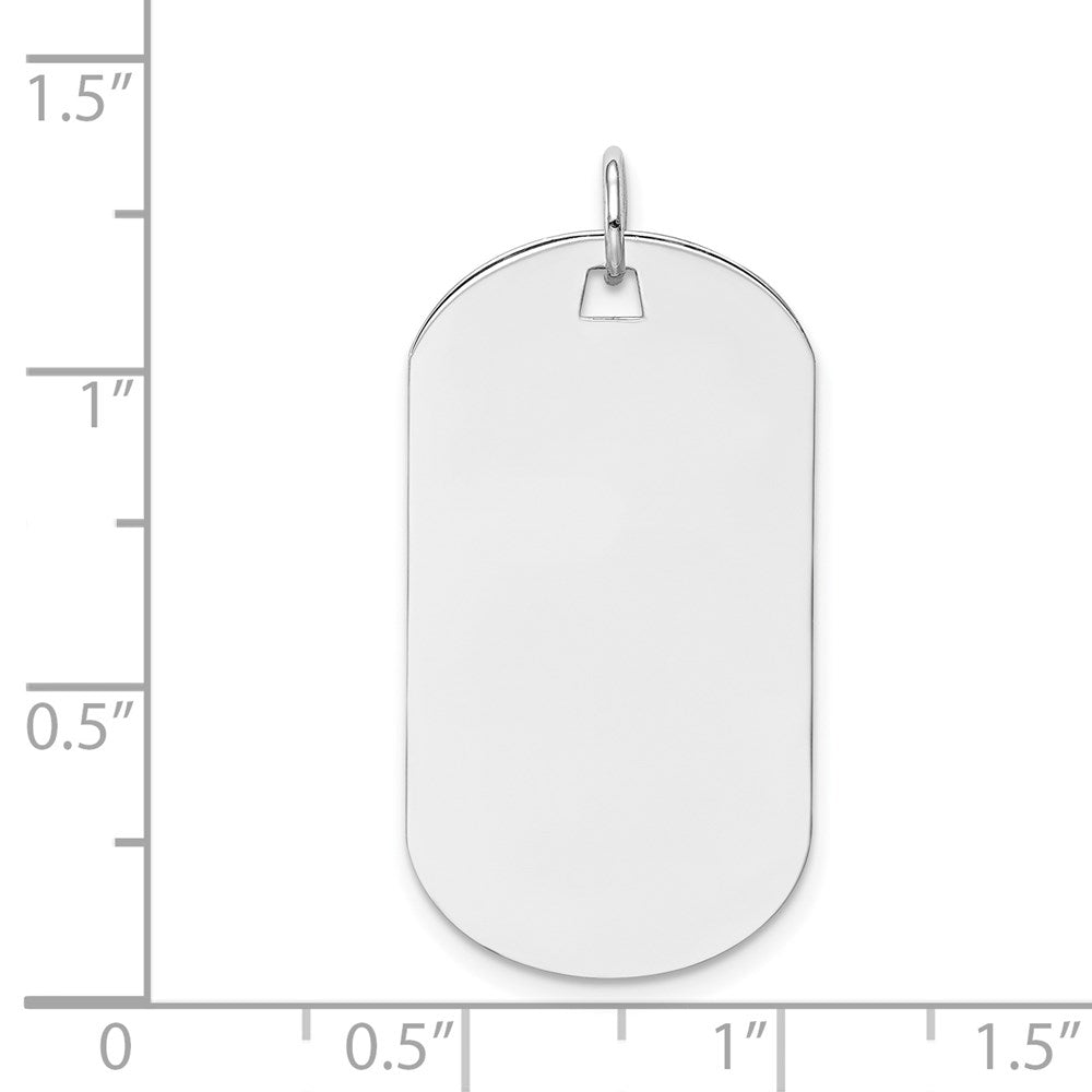 Plain .035 Gauge Engraveable Dog Tag Disc Charm - WBC