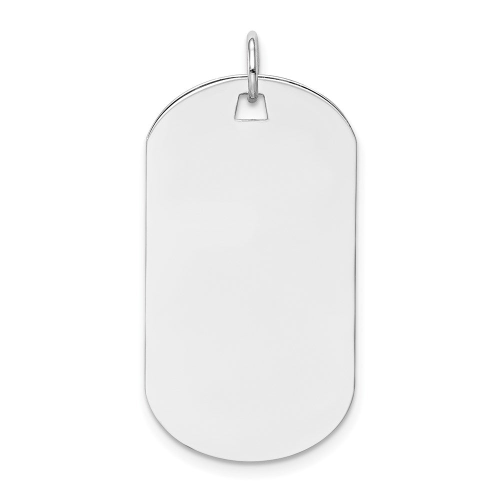 Plain .027 Gauge Engraveable Dog Tag Disc Charm - WBC