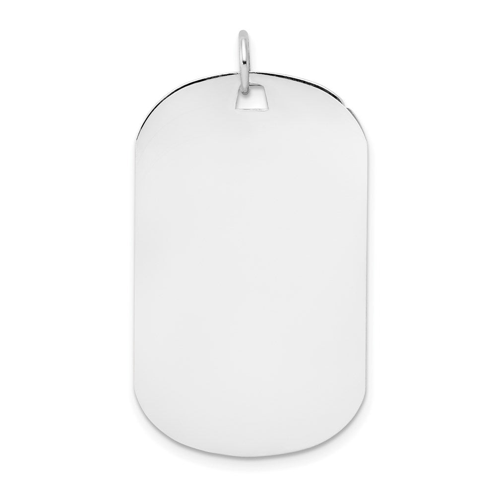 Plain .035 Gauge Engraveable Dog Tag Disc Charm - WBC