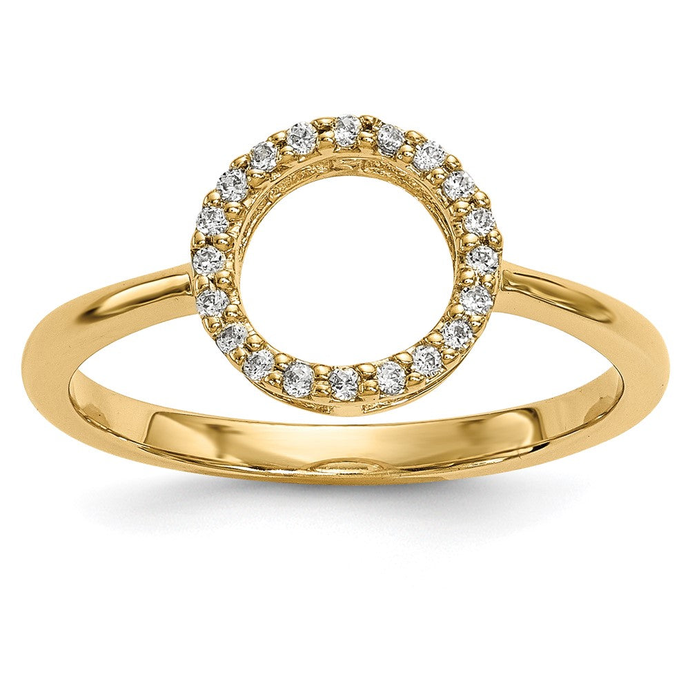 1/15 carat Diamond Open Circle Ring - WBC