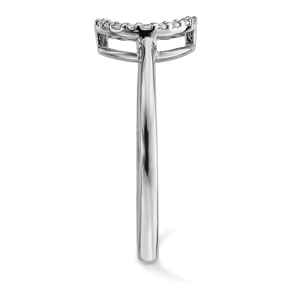 1/15 carat Diamond Open Circle Ring - WBC