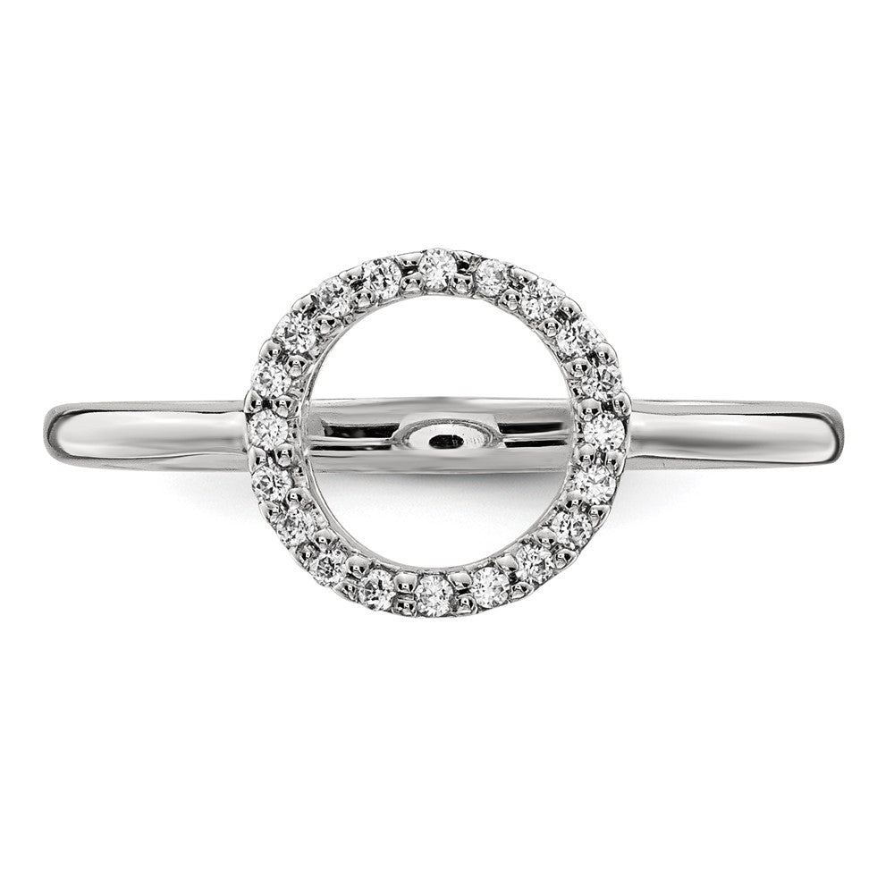 1/15 carat Diamond Open Circle Ring - WBC
