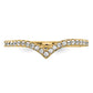 1/6 carat Diamond V-Shape Band - WBC