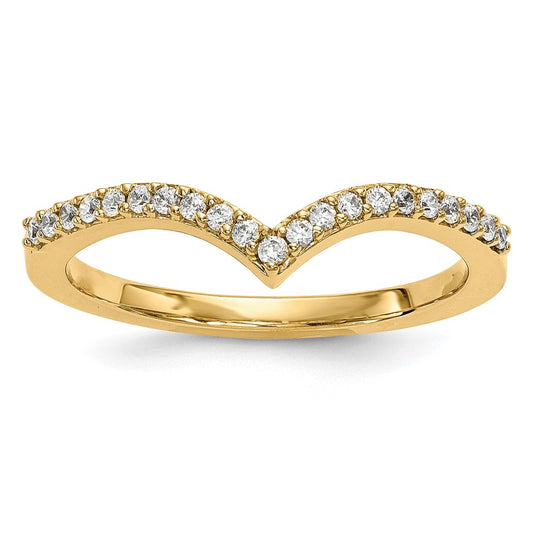1/6 carat Diamond V-Shape Band - WBC