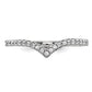 1/6 carat Diamond V-Shape Band - WBC