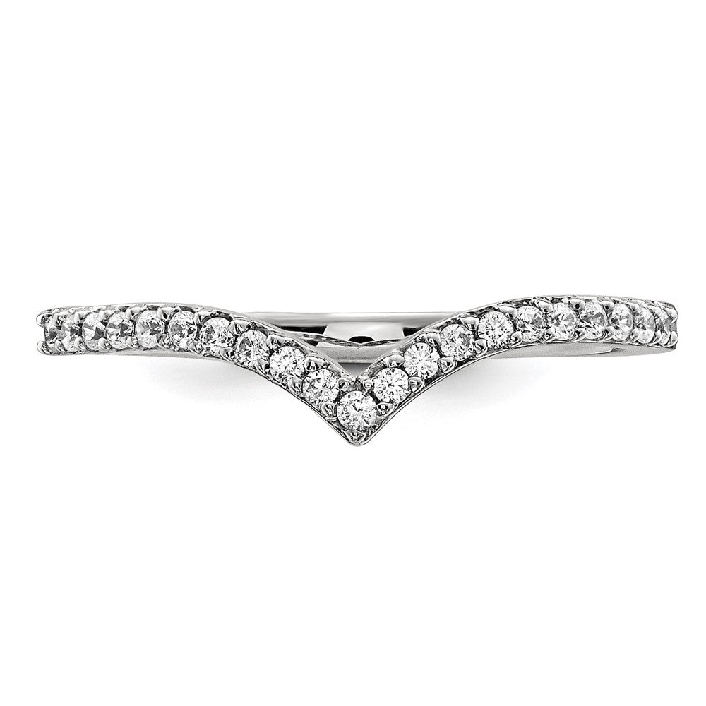 1/6 carat Diamond V-Shape Band - WBC