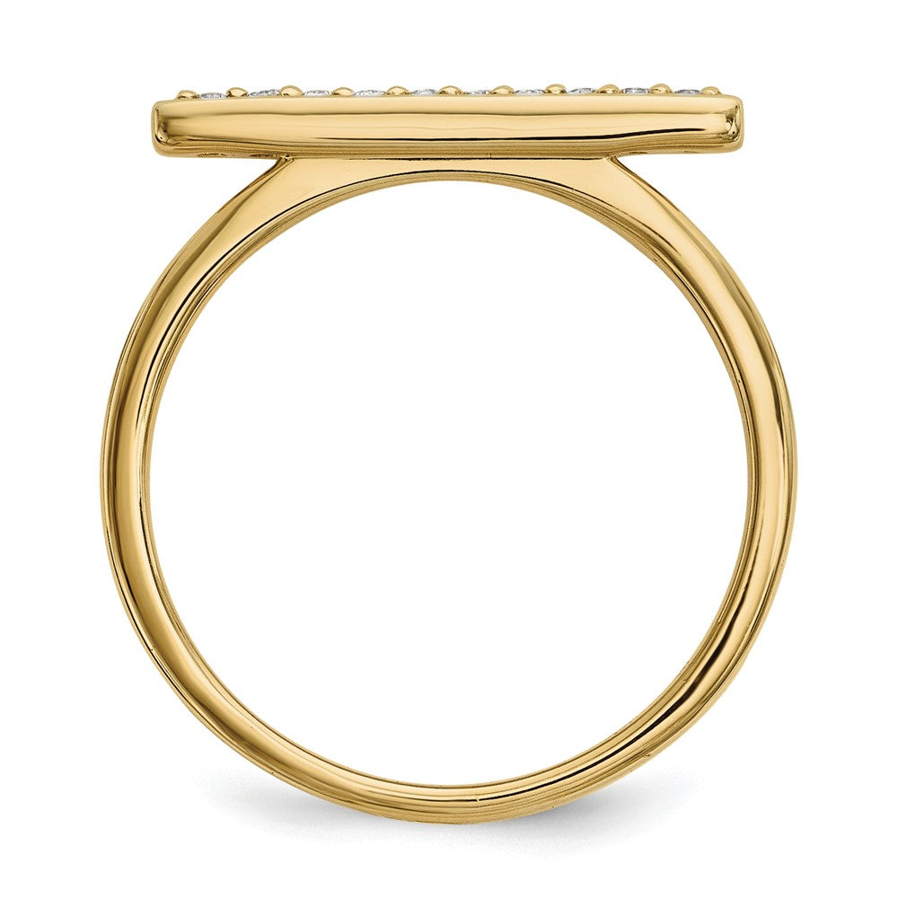 1/10 carat Diamond Bar Ring - WBC