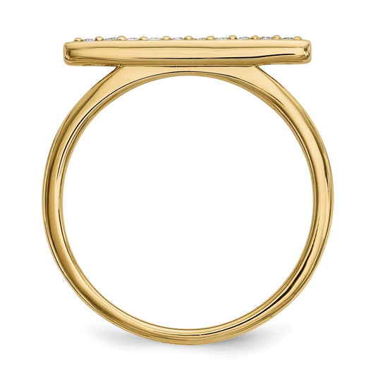 1/10 carat Diamond Bar Ring - WBC