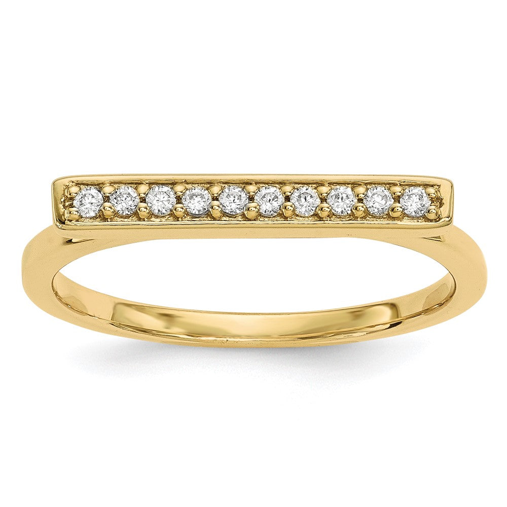 1/10 carat Diamond Bar Ring - WBC
