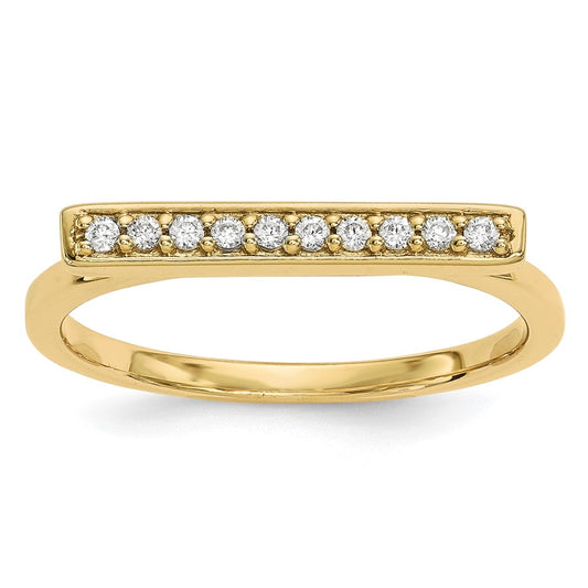1/10 carat Diamond Bar Ring - WBC